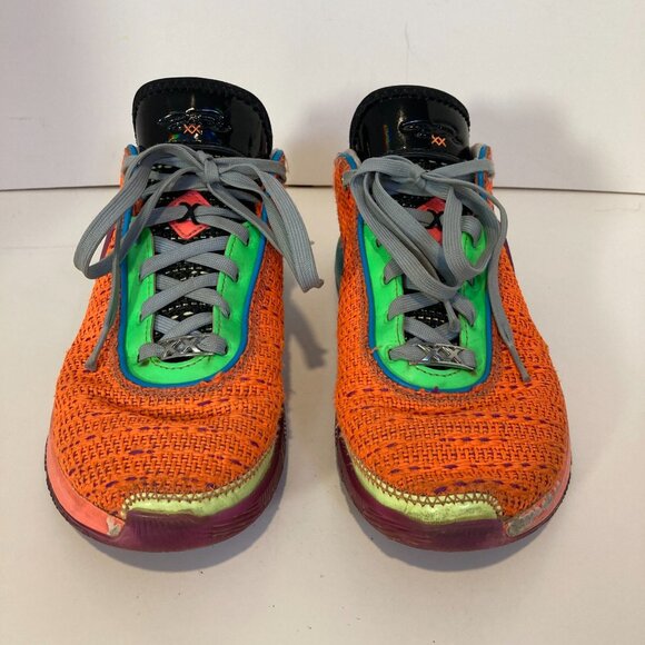 Nike Lebron XX 20 Orange Sneakers, Size 6Y DQ8651-800 - Picture 2 of 16